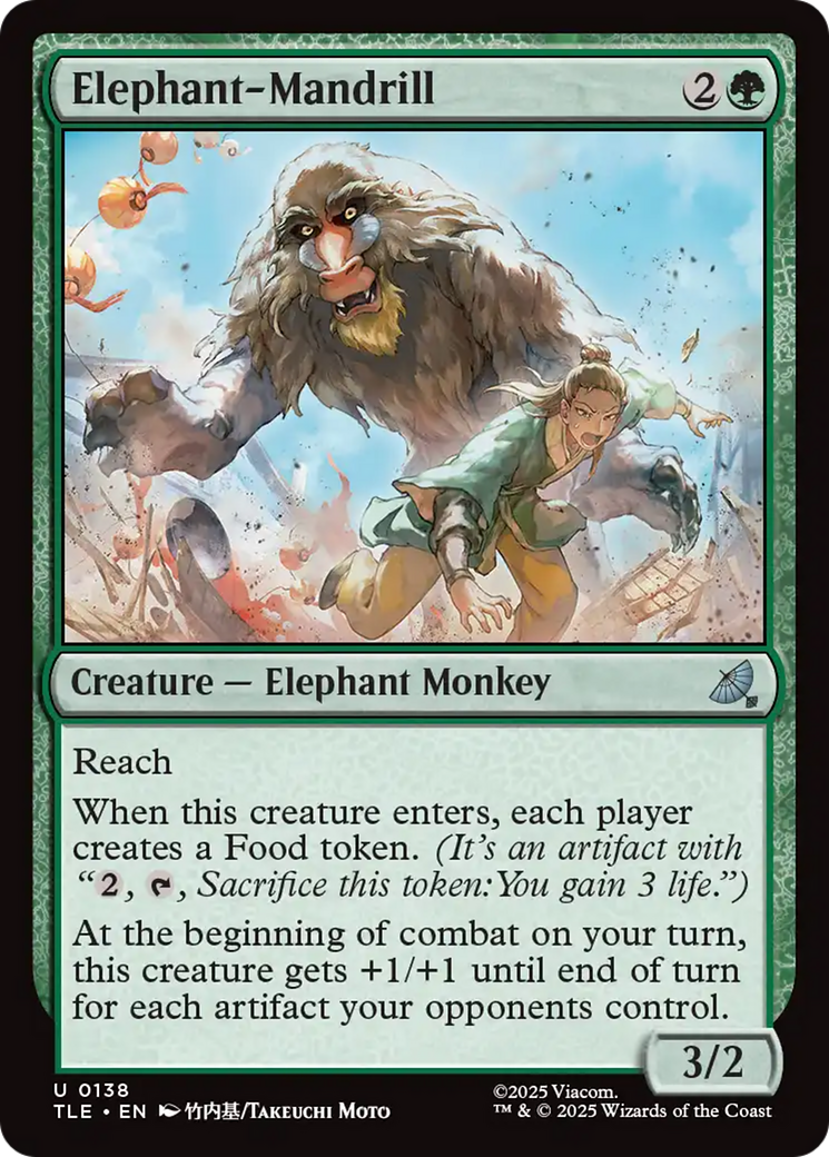Elephant-Mandrill [Avatar: The Last Airbender: Eternal-Legal] | Shuffle n Cut Hobbies & Games