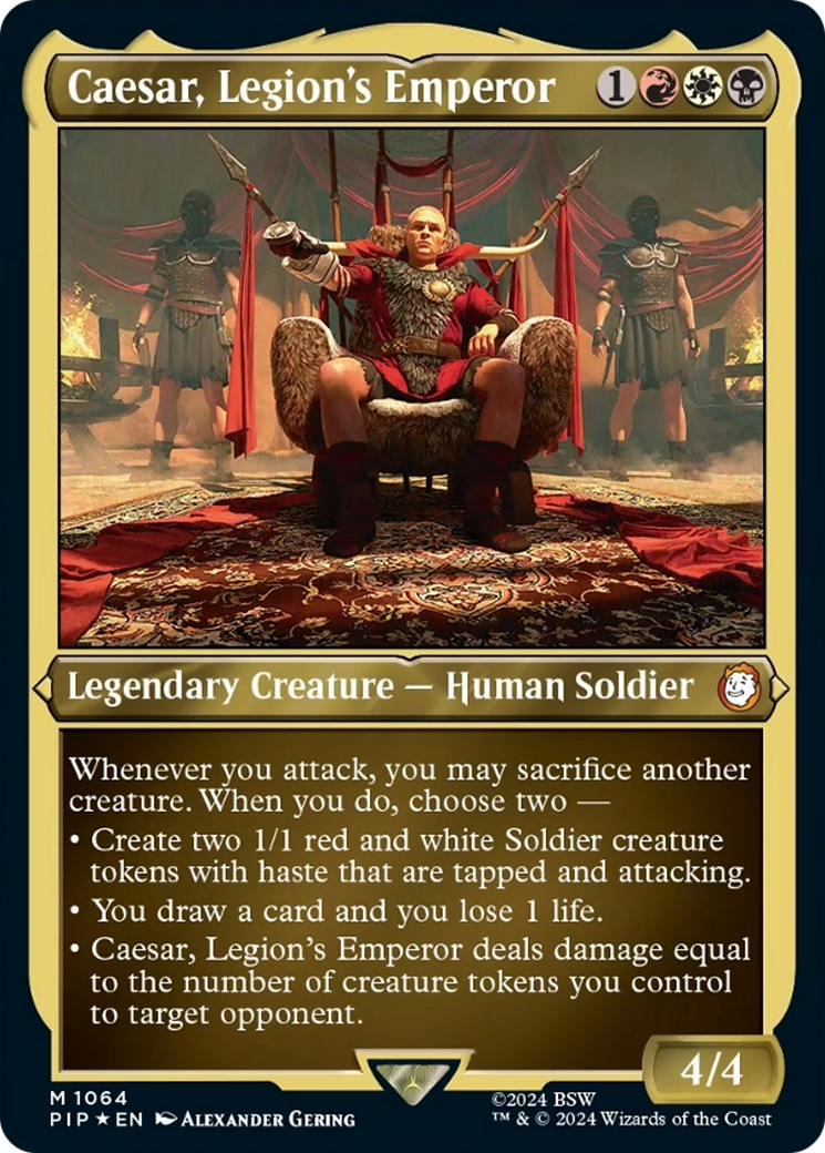 Caesar, Legion's Emperor (Display Commander) [Fallout] | Shuffle n Cut Hobbies & Games