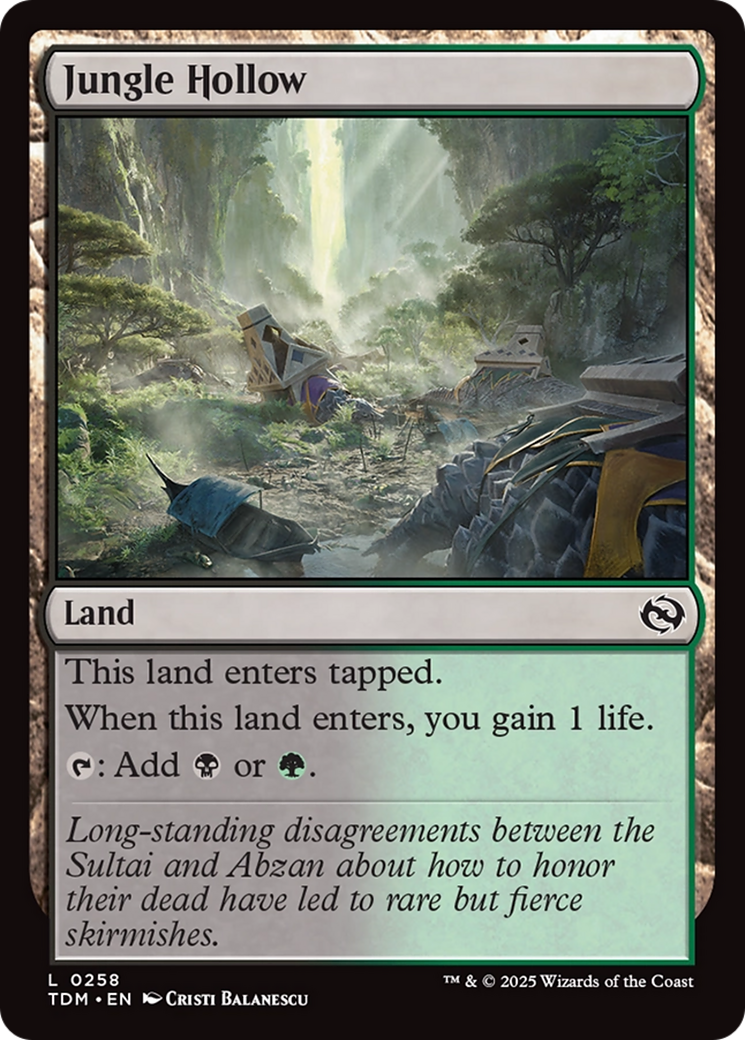 Jungle Hollow [Tarkir: Dragonstorm] | Shuffle n Cut Hobbies & Games
