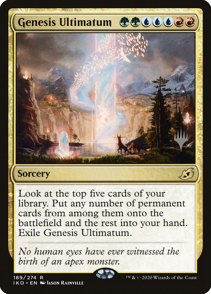 Genesis Ultimatum (Promo Pack) [Ikoria: Lair of Behemoths Promos] | Shuffle n Cut Hobbies & Games