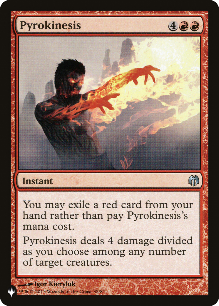Pyrokinesis [The List] | Shuffle n Cut Hobbies & Games
