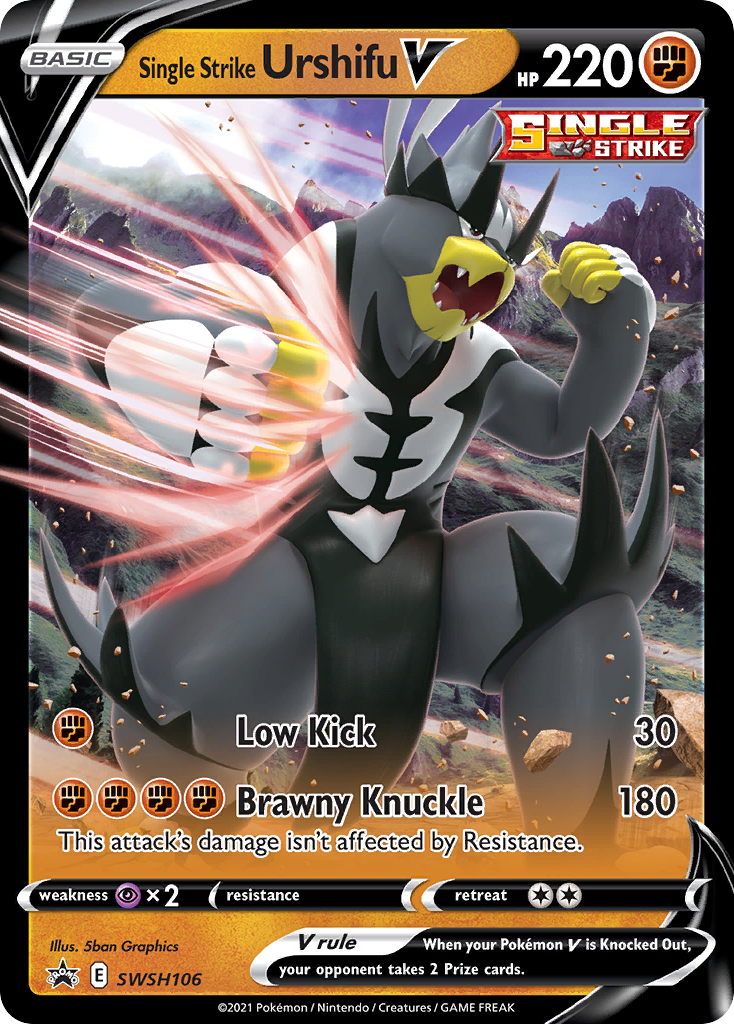 Single Strike Urshifu V (SWSH106) [Sword & Shield: Black Star Promos] | Shuffle n Cut Hobbies & Games