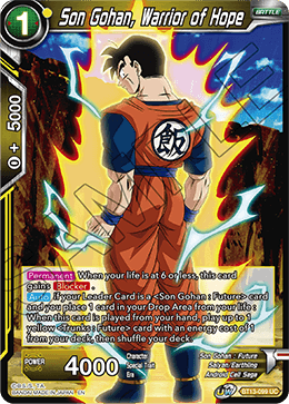 Son Gohan, Warrior of Hope (Uncommon) (BT13-099) [Supreme Rivalry] | Shuffle n Cut Hobbies & Games