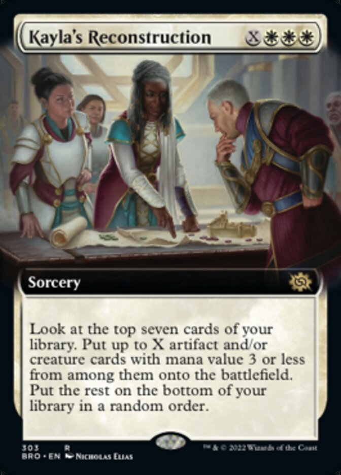 Kayla's Reconstruction (Extended Art) [The Brothers' War] | Shuffle n Cut Hobbies & Games