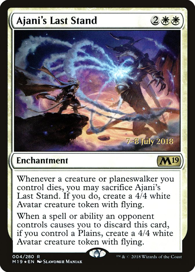 Ajani's Last Stand [Core Set 2019 Prerelease Promos] | Shuffle n Cut Hobbies & Games
