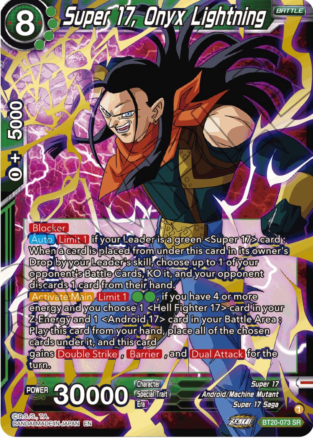 Super 17, Onyx Lightning (BT20-073) [Power Absorbed] | Shuffle n Cut Hobbies & Games