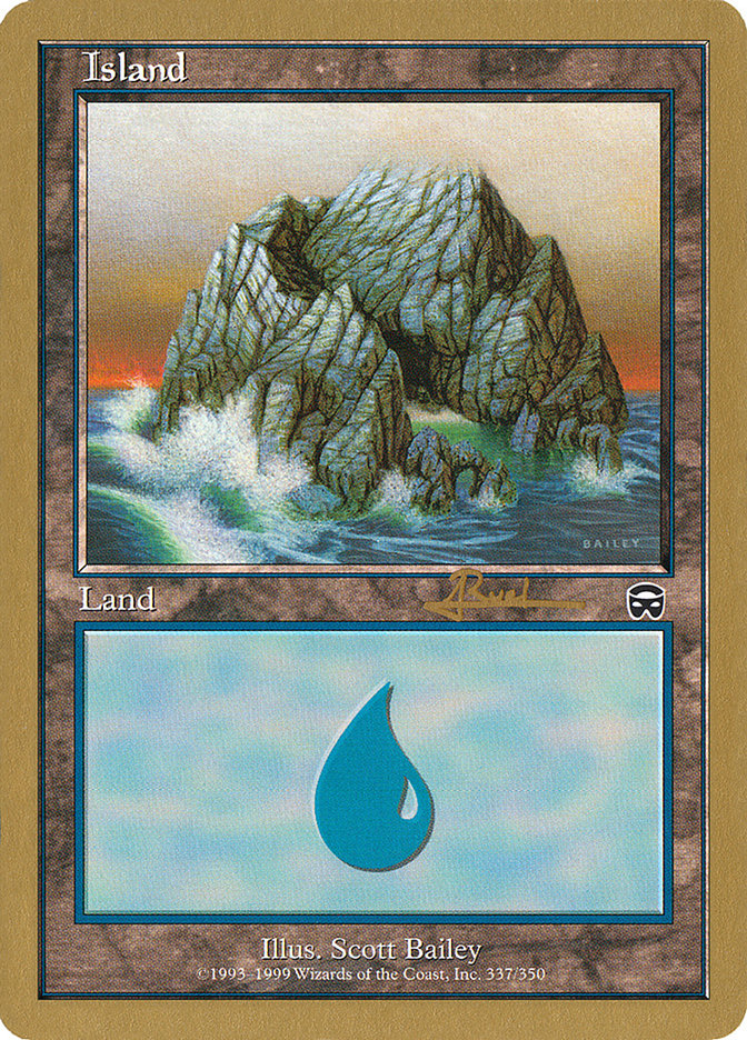 Island (ar337) (Antoine Ruel) [World Championship Decks 2001] | Shuffle n Cut Hobbies & Games