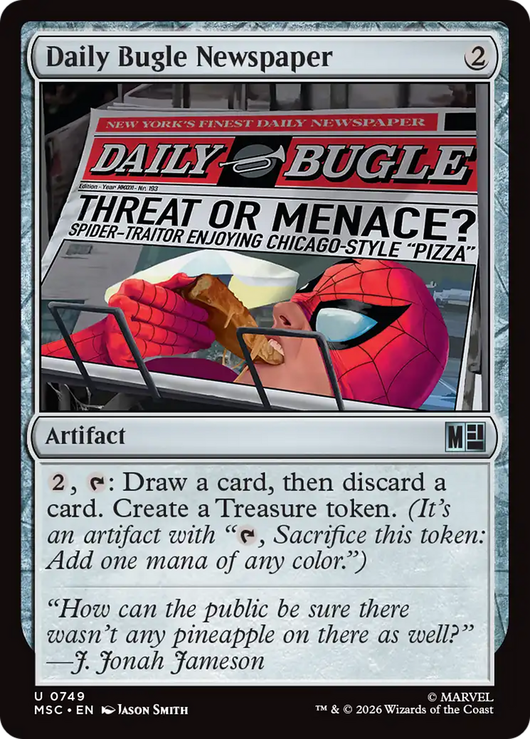 Daily Bugle Newspaper [Marvel Super Heroes Commander] | Shuffle n Cut Hobbies & Games