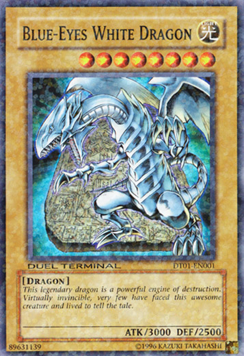 Blue-Eyes White Dragon [DT01-EN001] Super Rare | Shuffle n Cut Hobbies & Games