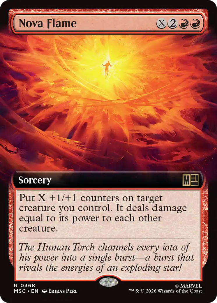 Nova Flame (Extended Art) [Marvel Super Heroes Commander] | Shuffle n Cut Hobbies & Games