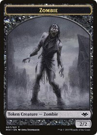 Zombie // Golem Double-Sided Token [Modern Horizons Tokens] | Shuffle n Cut Hobbies & Games