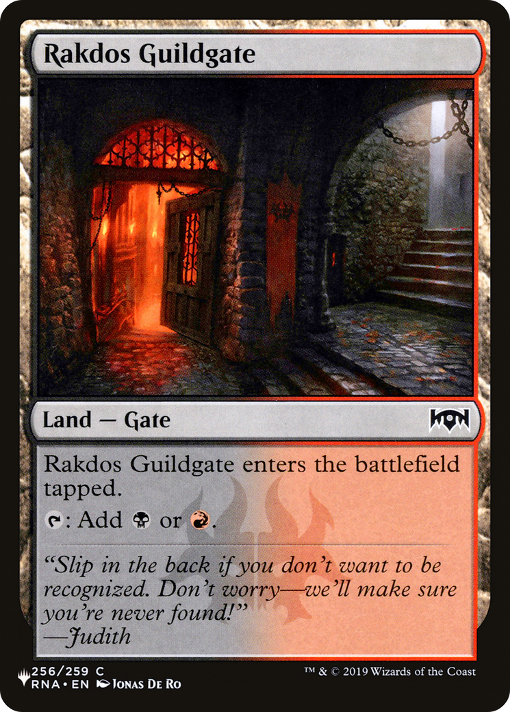 Rakdos Guildgate (256) [The List] | Shuffle n Cut Hobbies & Games