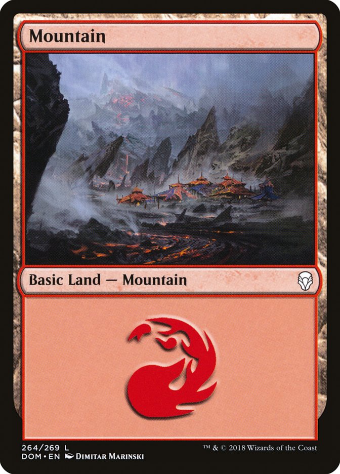 Mountain (264) [Dominaria] | Shuffle n Cut Hobbies & Games