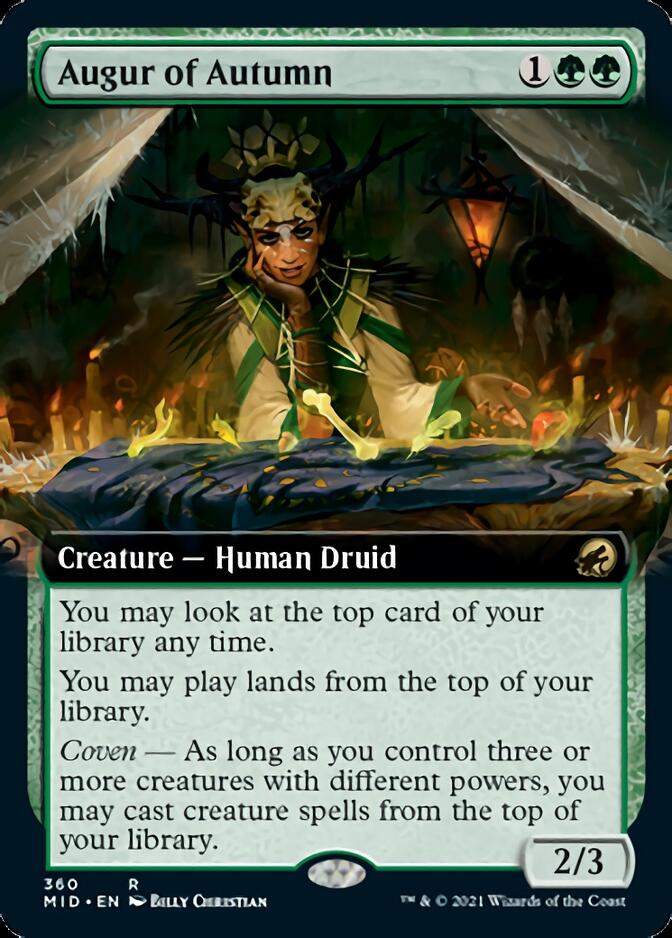 Augur of Autumn (Extended Art) [Innistrad: Midnight Hunt] | Shuffle n Cut Hobbies & Games