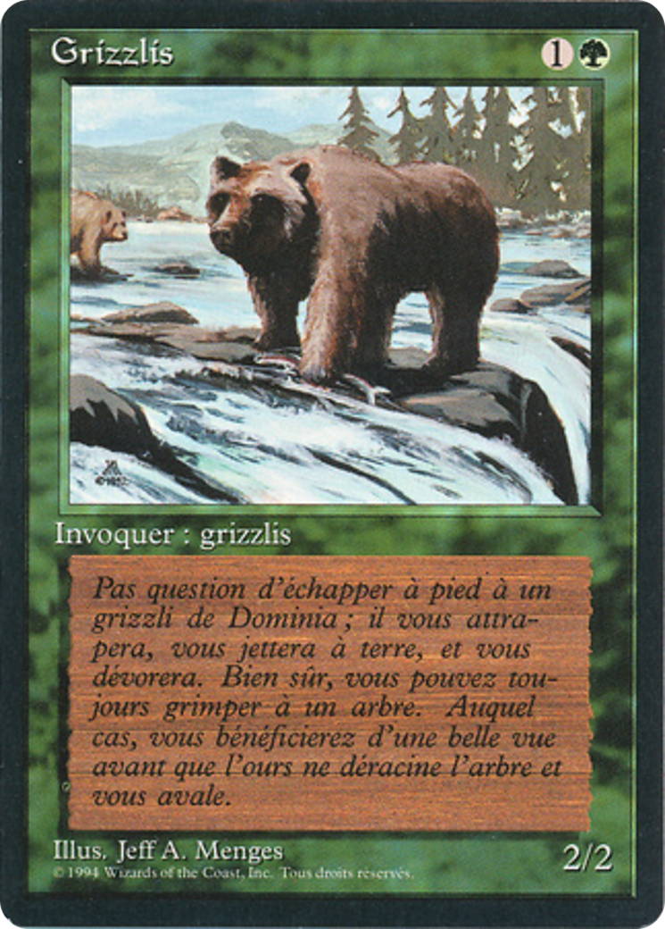 Grizzly Bears [Foreign Black Border] | Shuffle n Cut Hobbies & Games