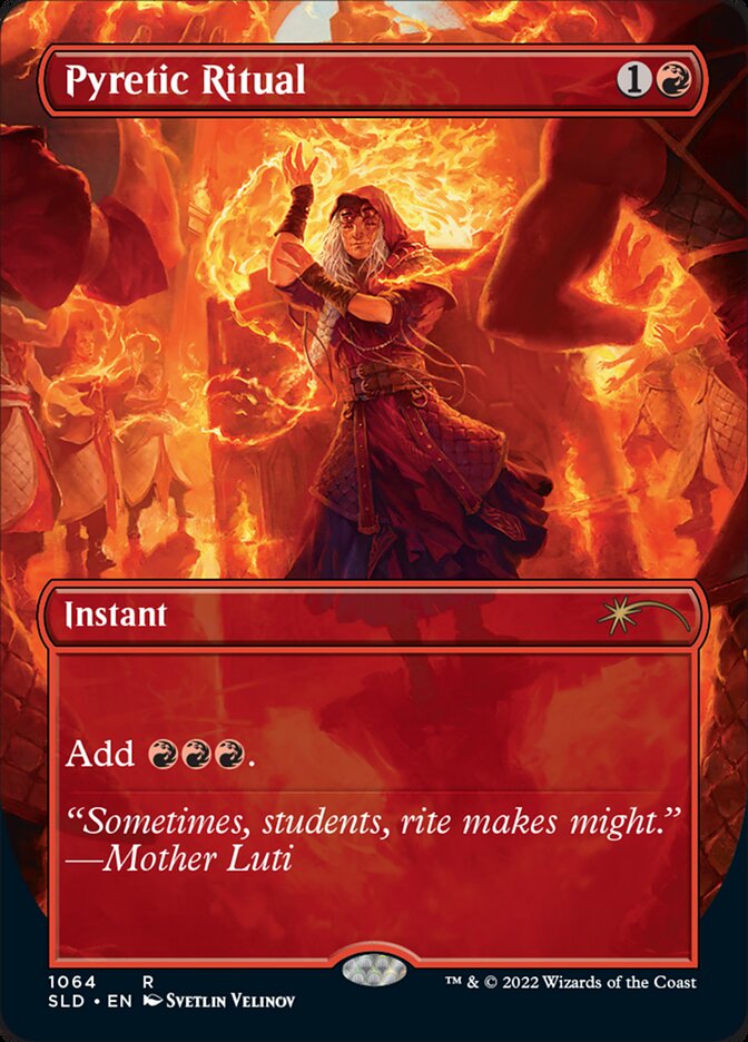 Pyretic Ritual (Borderless) [Secret Lair Drop Series] | Shuffle n Cut Hobbies & Games