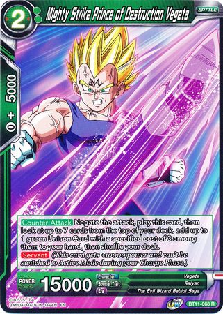 Mighty Strike Prince of Destruction Vegeta (BT11-068) [Vermilion Bloodline] | Shuffle n Cut Hobbies & Games