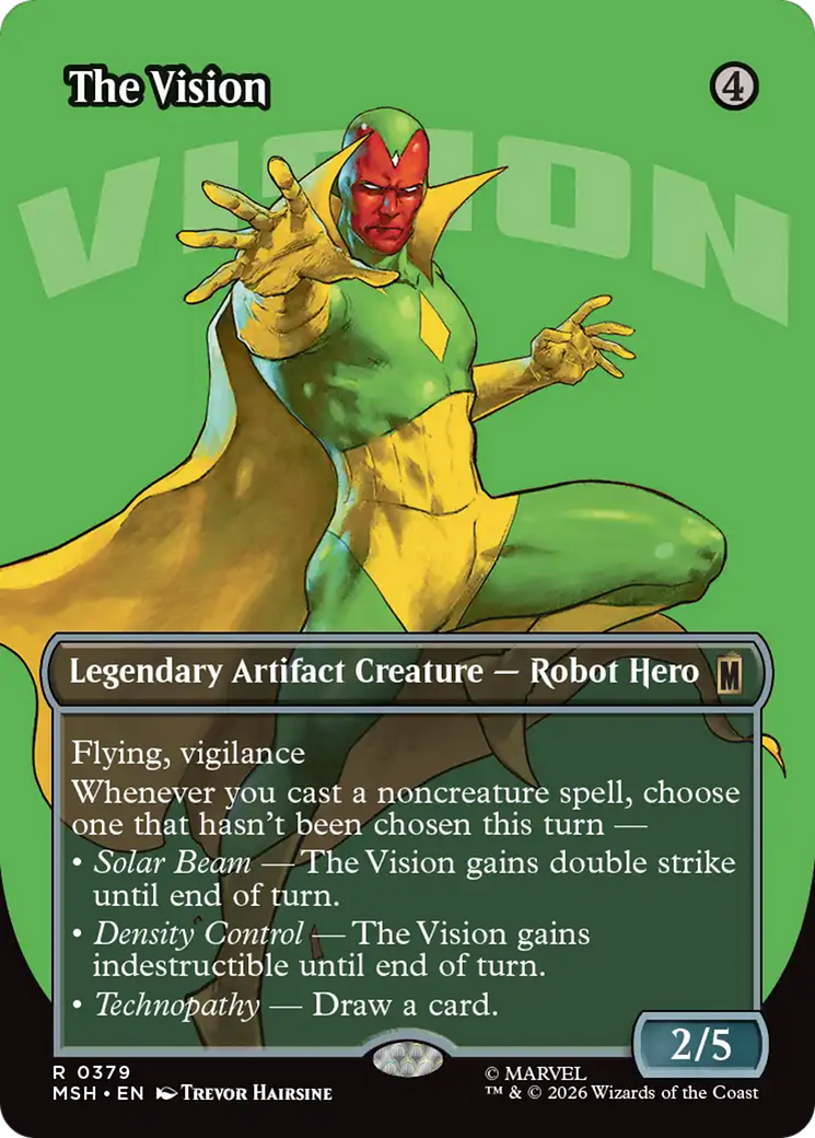 The Vision (Borderless) [Marvel Super Heroes] | Shuffle n Cut Hobbies & Games
