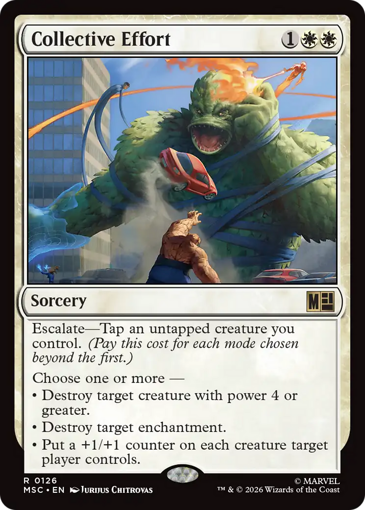 Collective Effort (Surge Foil) [Marvel Super Heroes Commander] | Shuffle n Cut Hobbies & Games