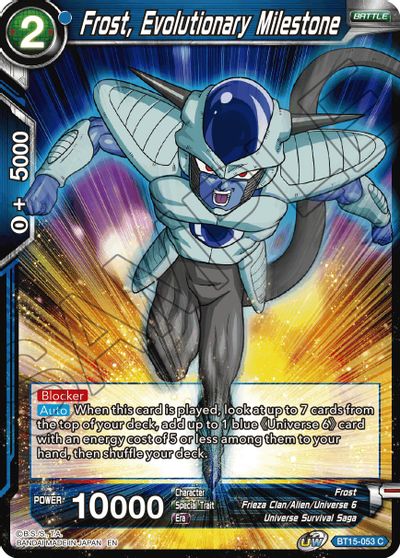 Frost, Evolutionary Milestone (BT15-053) [Saiyan Showdown] | Shuffle n Cut Hobbies & Games