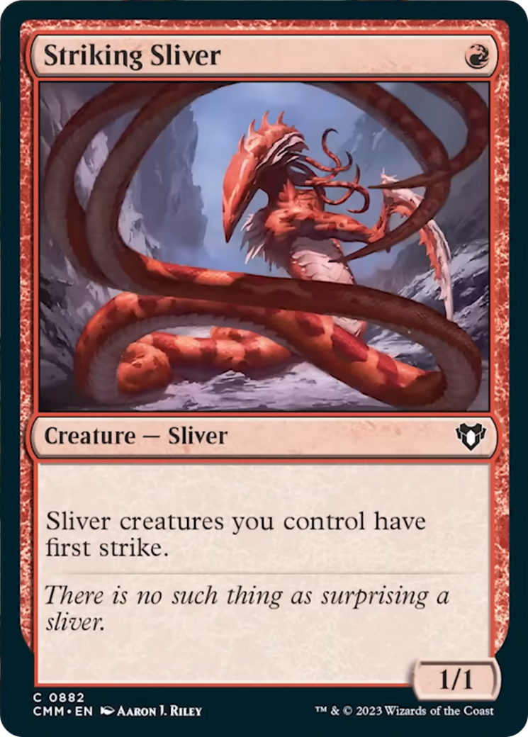 Striking Sliver [Commander Masters] | Shuffle n Cut Hobbies & Games