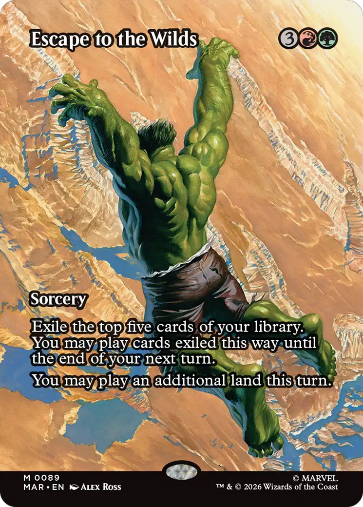 Escape to the Wilds (Borderless) [Marvel Universe: Eternal-Legal] | Shuffle n Cut Hobbies & Games