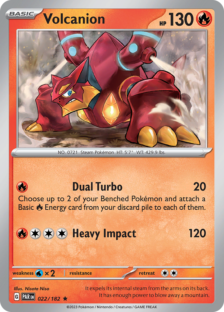 Volcanion (022/182) [Scarlet & Violet: Paradox Rift] | Shuffle n Cut Hobbies & Games