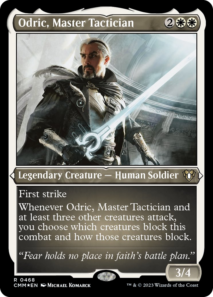 Odric, Master Tactician (Foil Etched) [Commander Masters] | Shuffle n Cut Hobbies & Games