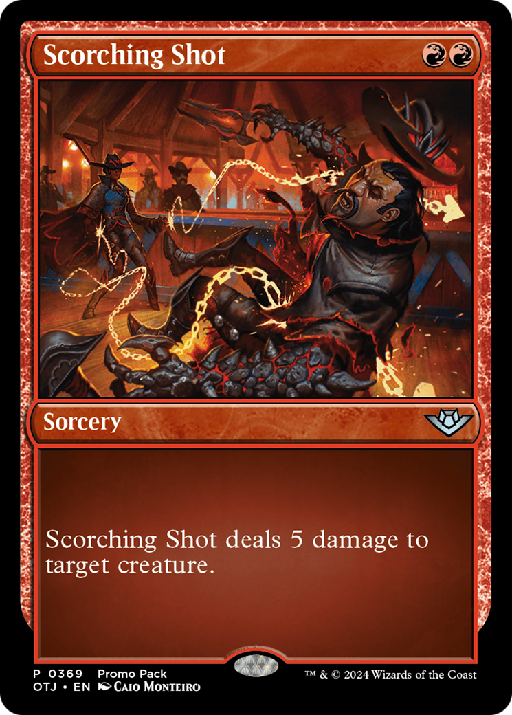 Scorching Shot (Promo Pack) [Outlaws of Thunder Junction Promos] | Shuffle n Cut Hobbies & Games