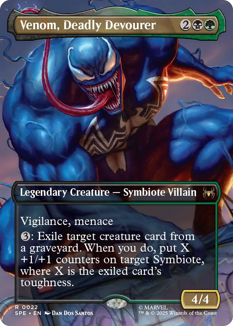 Venom, Deadly Devourer (Borderless) [Marvel's Spider-Man: Eternal-Legal] | Shuffle n Cut Hobbies & Games