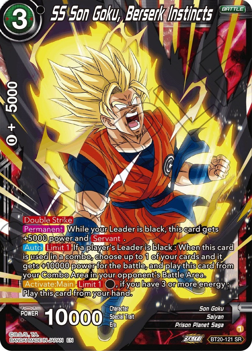 SS Son Goku, Berserk Instincts (BT20-121) [Power Absorbed] | Shuffle n Cut Hobbies & Games