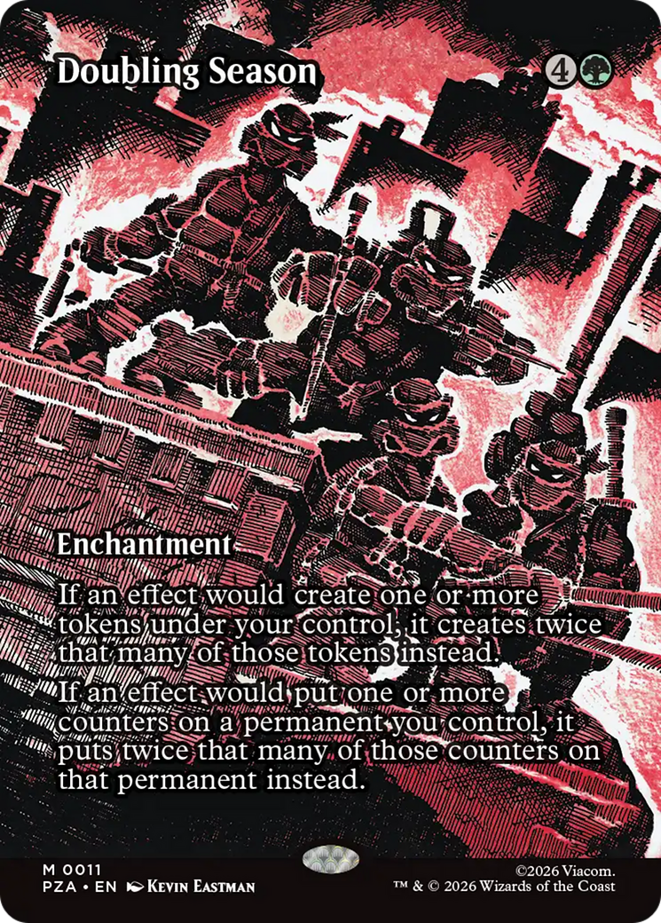 Doubling Season (Borderless) [Teenage Mutant Ninja Turtles Eternal-Legal] | Shuffle n Cut Hobbies & Games