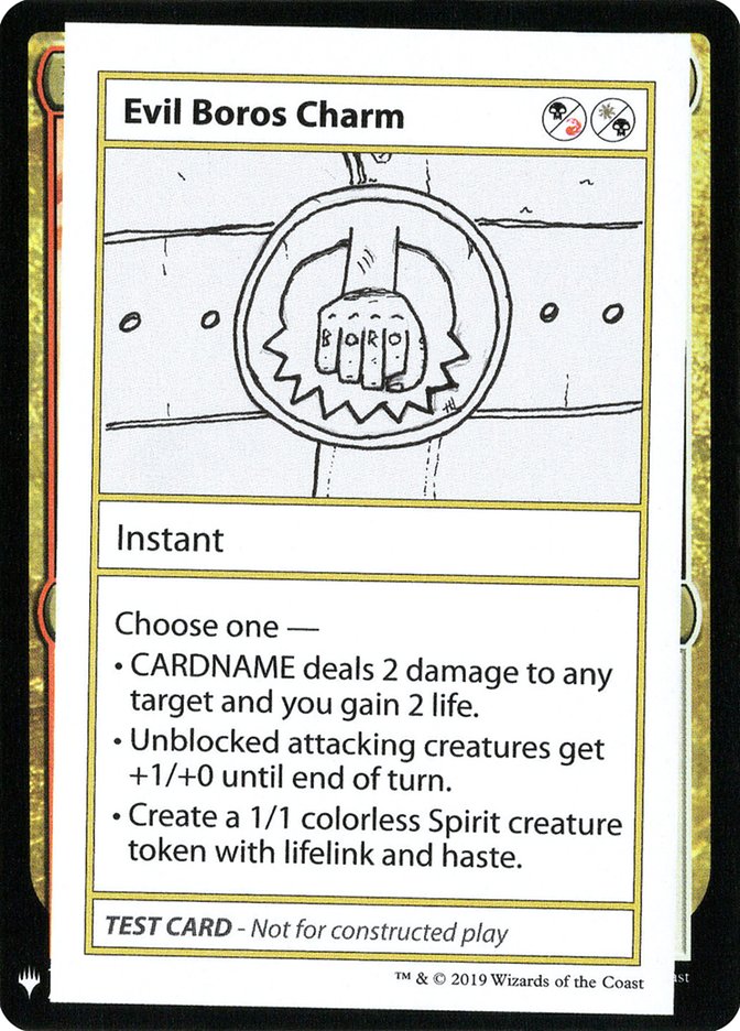 Evil Boros Charm [Mystery Booster Playtest Cards] | Shuffle n Cut Hobbies & Games