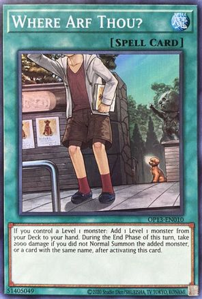 Where Arf Thou? [OP13-EN010] Super Rare | Shuffle n Cut Hobbies & Games