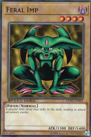 Feral Imp [DEM5-EN001] Common | Shuffle n Cut Hobbies & Games