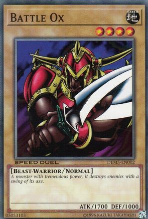 Battle Ox [DEM5-EN002] Common | Shuffle n Cut Hobbies & Games