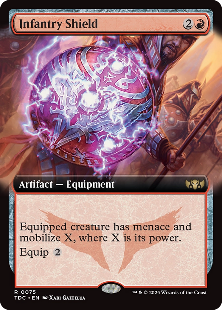 Infantry Shield (Extended Art) [Tarkir: Dragonstorm Commander] | Shuffle n Cut Hobbies & Games