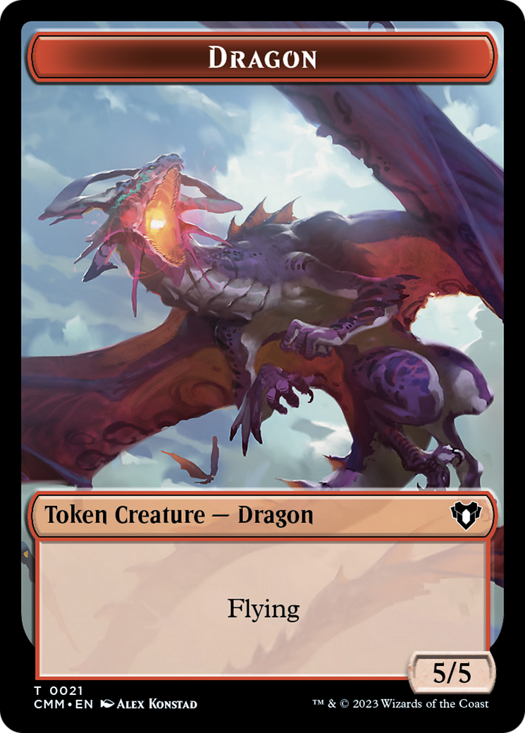 Dragon Token (21) [Commander Masters Tokens] | Shuffle n Cut Hobbies & Games