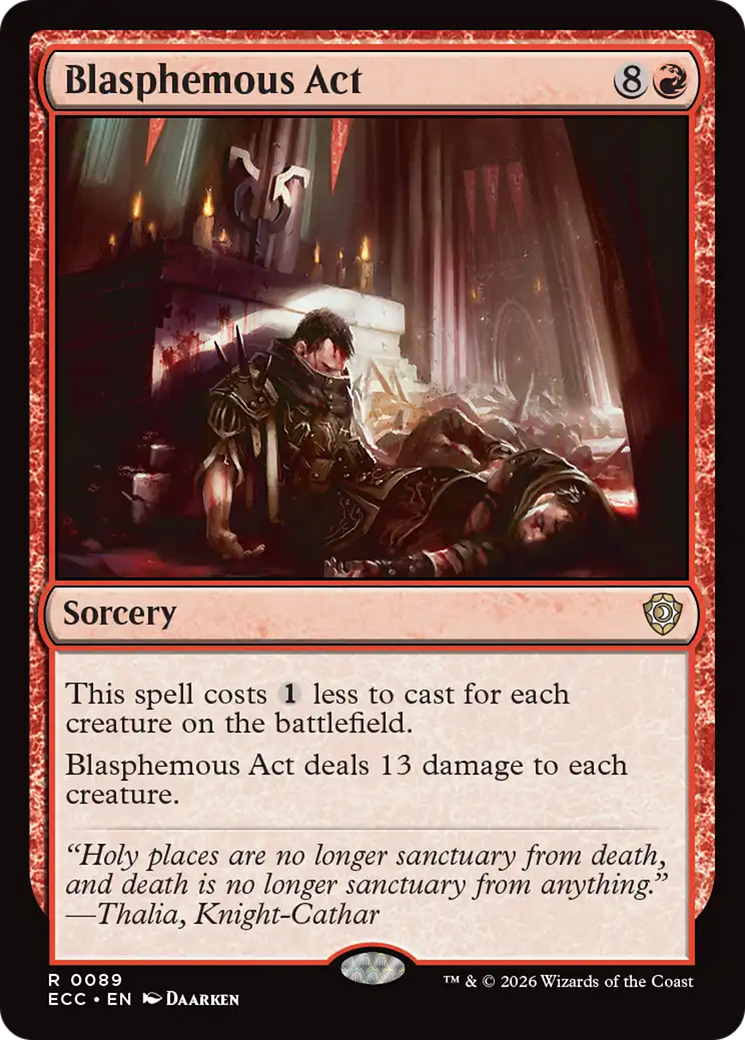 Blasphemous Act [Lorwyn Eclipsed Commander] | Shuffle n Cut Hobbies & Games