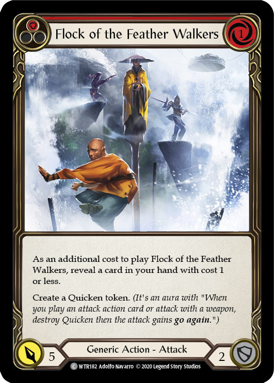 Flock of the Feather Walkers (Red) [U-WTR182] (Welcome to Rathe Unlimited)  Unlimited Rainbow Foil | Shuffle n Cut Hobbies & Games