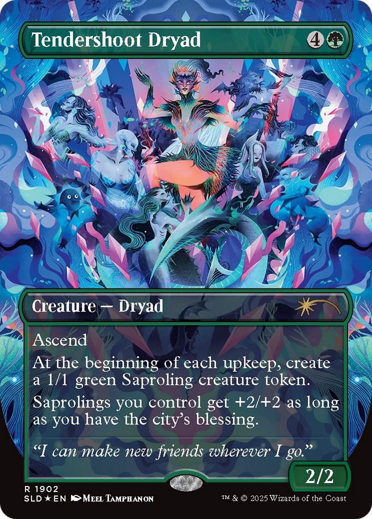 Tendershoot Dryad (Double Rainbow Foil) [Secret Lair Drop Series] | Shuffle n Cut Hobbies & Games