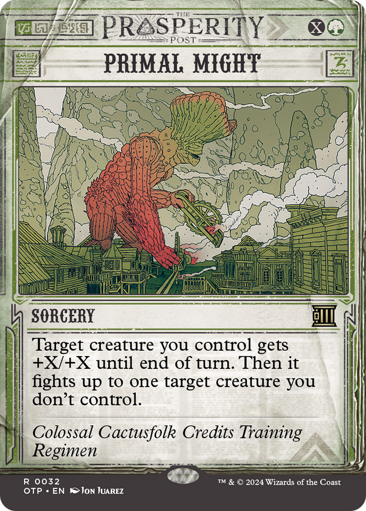 Primal Might [Outlaws of Thunder Junction: Breaking News] | Shuffle n Cut Hobbies & Games