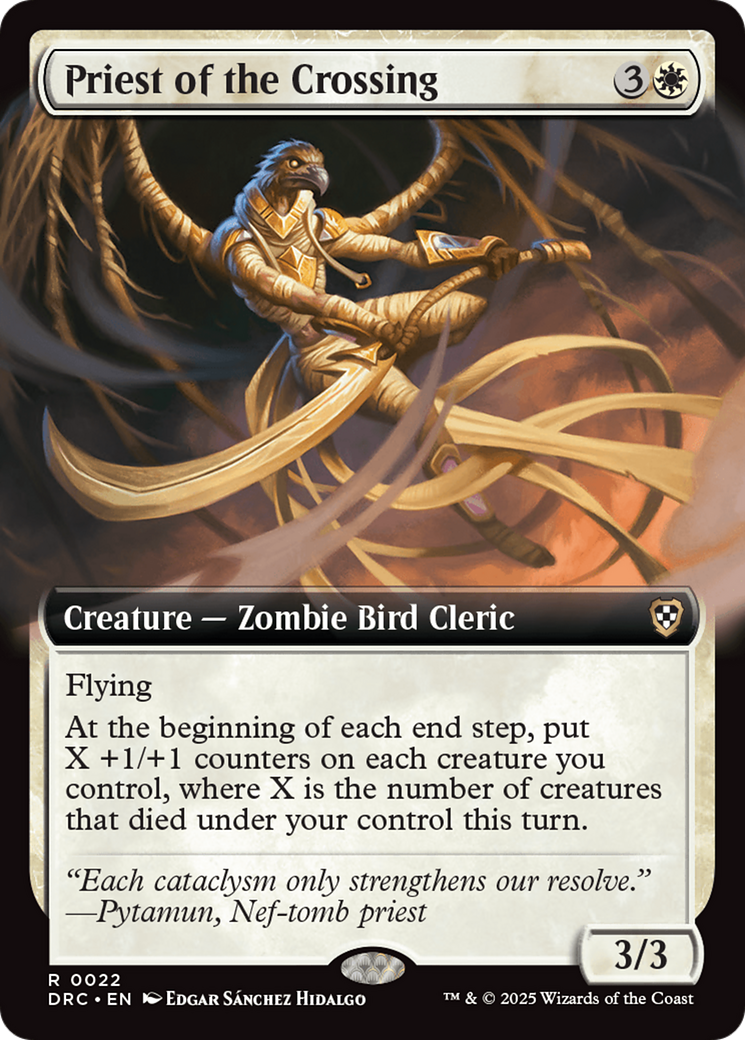 Priest of the Crossing (Extended Art) [Aetherdrift Commander] | Shuffle n Cut Hobbies & Games
