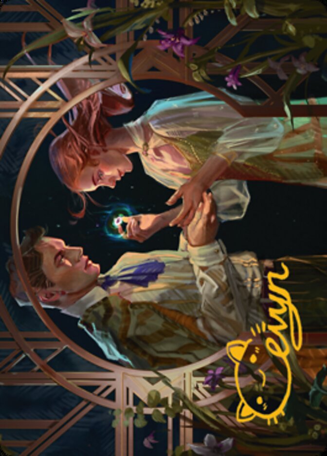 Prosperous Partnership Art Card (Gold-Stamped Signature) [Streets of New Capenna Art Series] | Shuffle n Cut Hobbies & Games