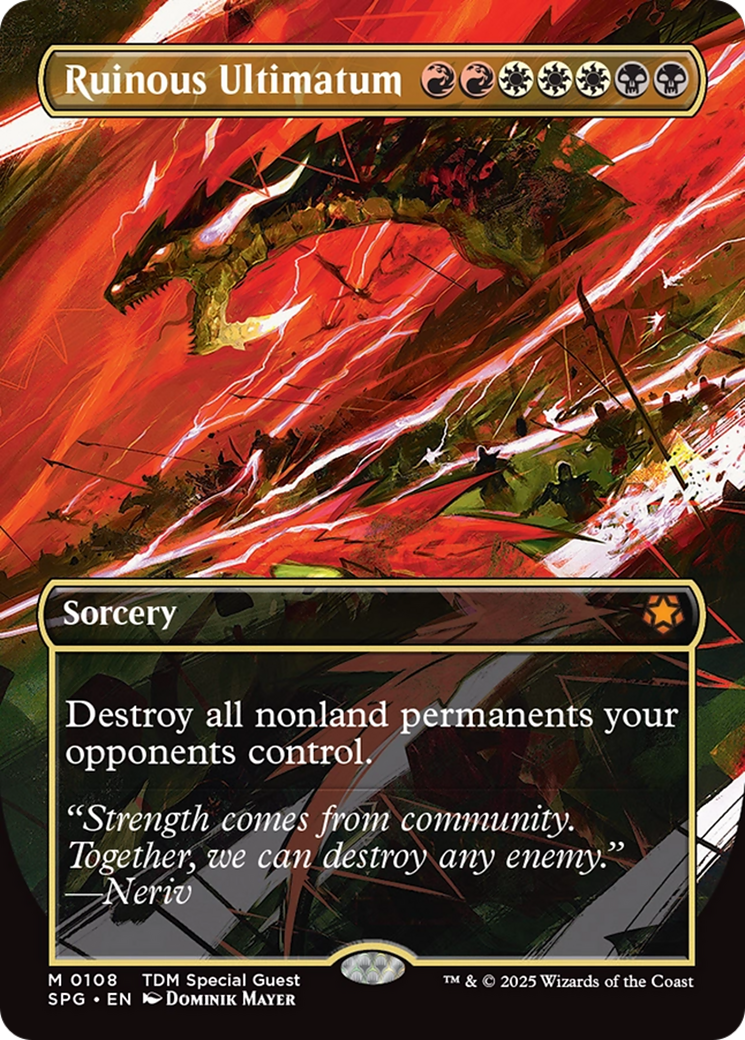 Ruinous Ultimatum (Borderless) [Tarkir: Dragonstorm Special Guests] | Shuffle n Cut Hobbies & Games