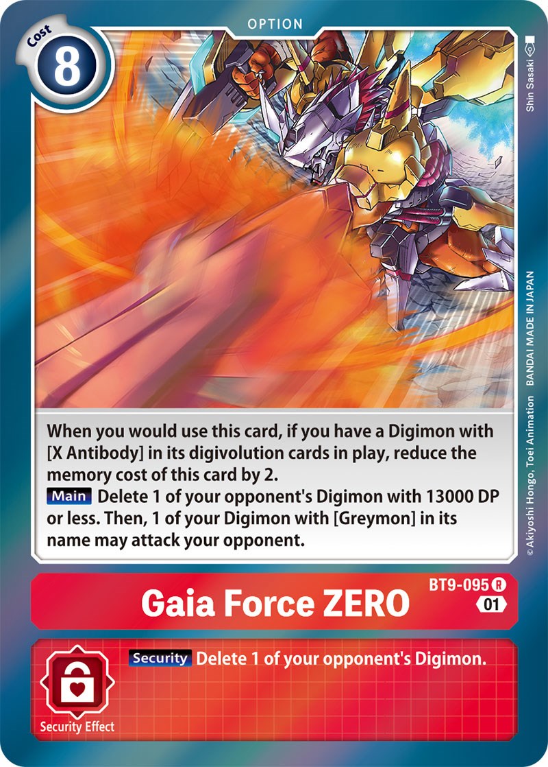 Gaia Force ZERO [BT9-095] [X Record] | Shuffle n Cut Hobbies & Games