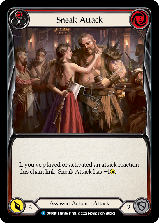 Sneak Attack (Red) [OUT018] (Outsiders) | Shuffle n Cut Hobbies & Games