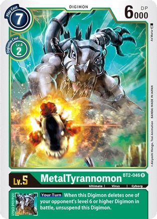 MetalTyrannomon [BT2-046] (alternative art) | Shuffle n Cut Hobbies & Games