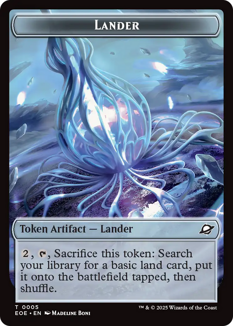 Drone // Lander (0005) Doubled-Sided Token [Edge of Eternities Tokens] | Shuffle n Cut Hobbies & Games