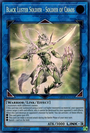 Black Luster Soldier - Soldier of Chaos [GFTP-EN132] Ghost Rare | Shuffle n Cut Hobbies & Games